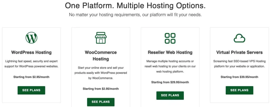 greengeeks hosting options
